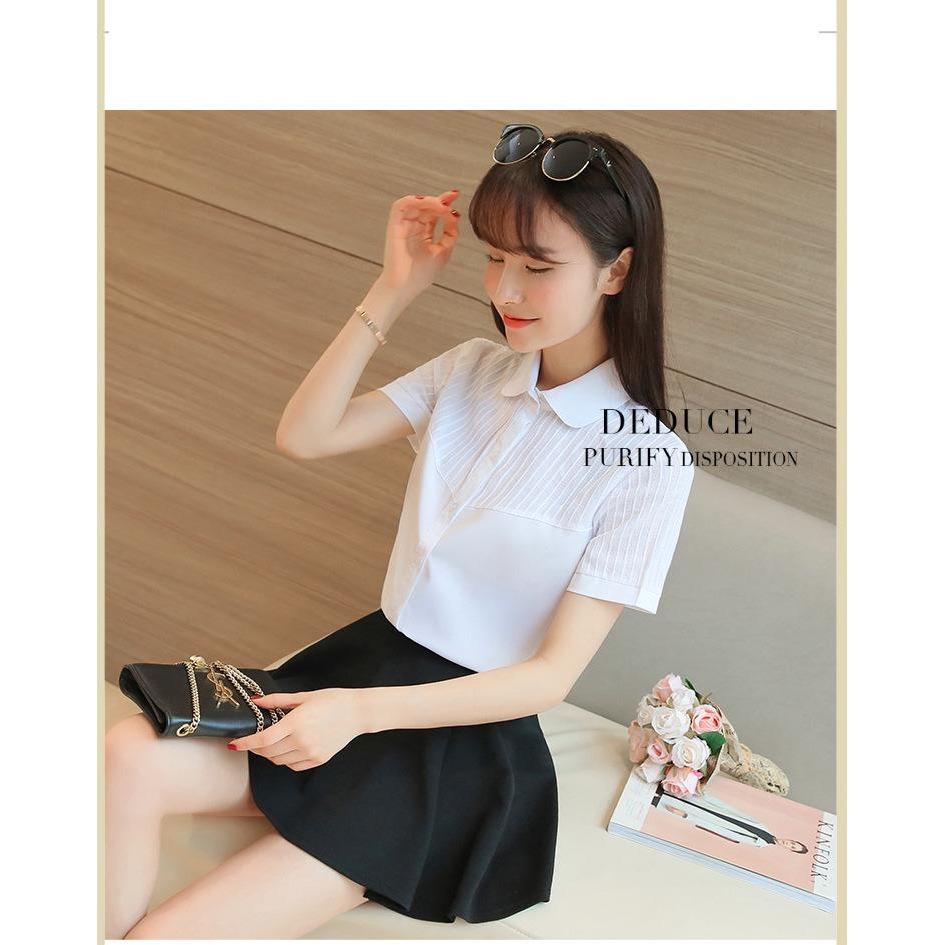 [HCM]Áo sơ mi nữ tay ngắn công sở AN01