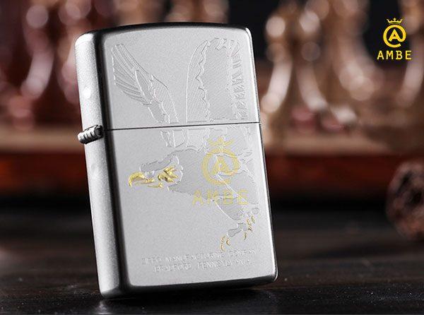 Bật lửa Zippo Satin đại bàng sải cánh 28356