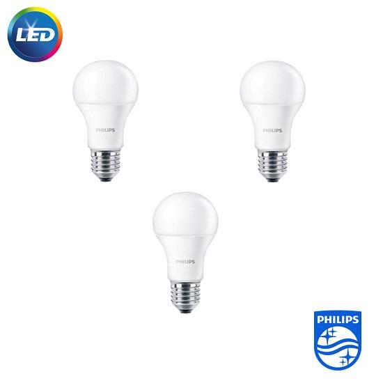 Bộ 3 bóng đèn Led Bulb Philips 13-100W E27 6500K 220V A60