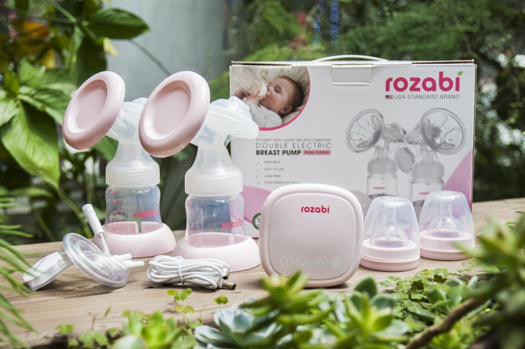Máy hút sữa điện đôi Rozabi Compact 2018