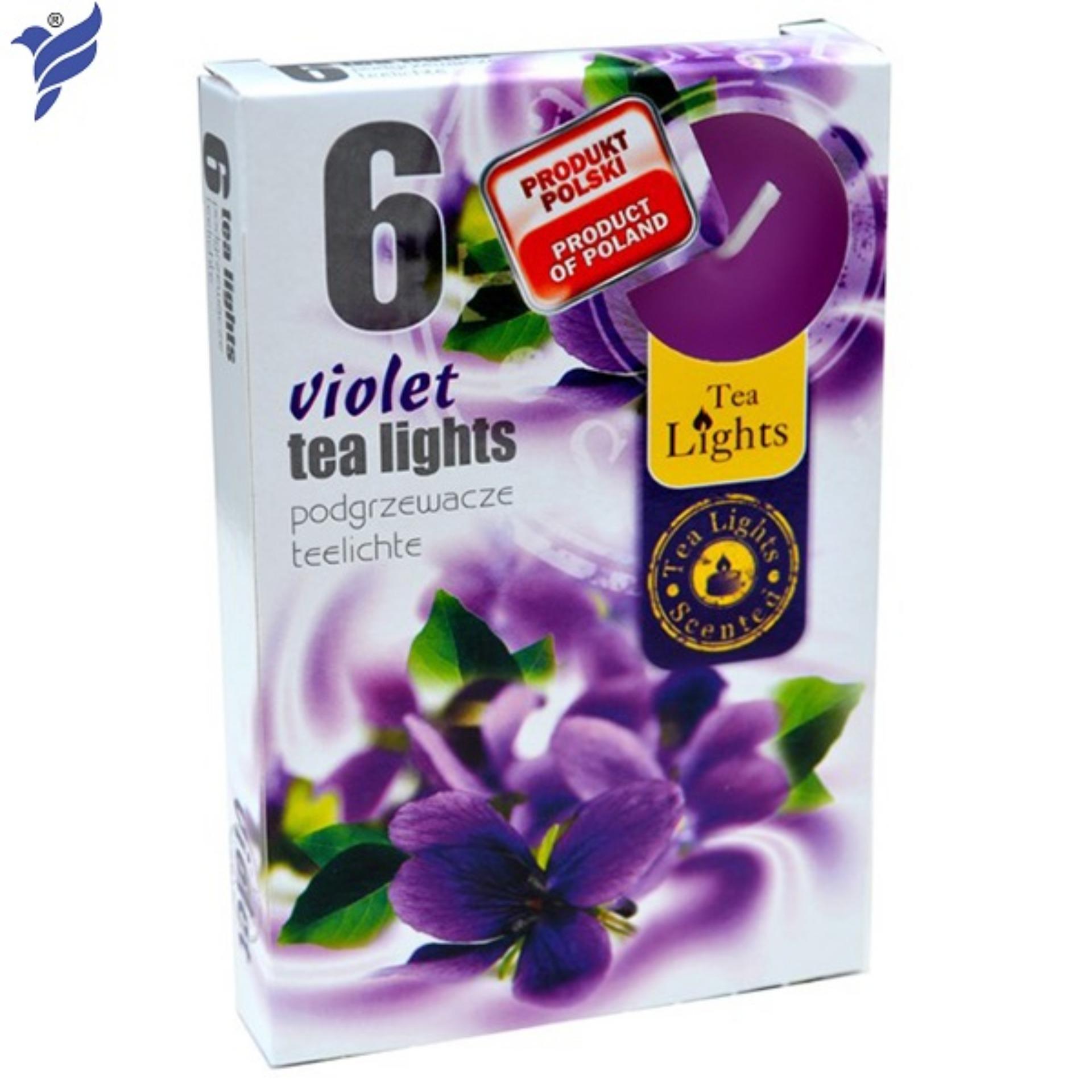 Hộp 6 nến thơm Tea lights Admit Violet ADM6848 (Hương hoa phi yến)