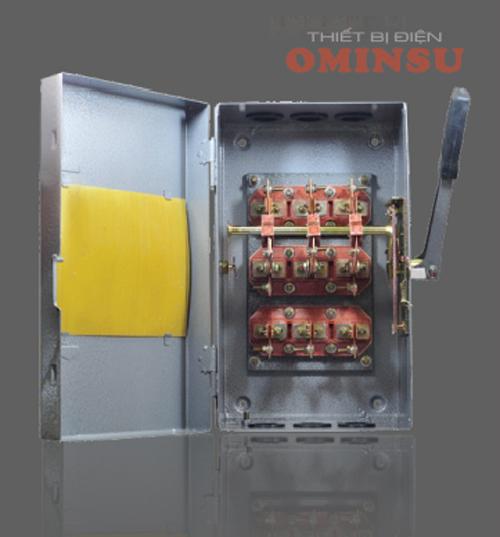 Cầu dao điện hộp 3 pha cao cấp OMINSU K89- 200A - 3P - 1N