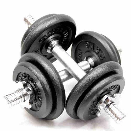 Bộ 2 tạ tay tháo ráp 11.5kg (2 đòn 35cm, 4 miếng 2kg, 4 miếng 3kg)