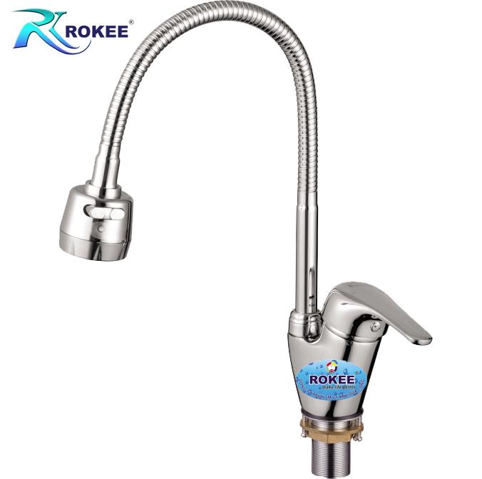 VÒI RỬA CHÉN NÓNG LẠNH ROKEE DL105 (Trắng bạc)