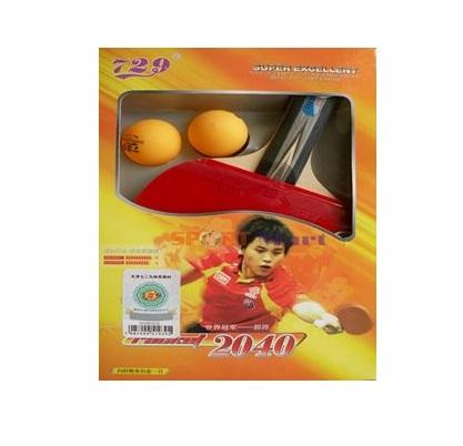 Table Tennis Racket 729 - 2040 (Red Black)