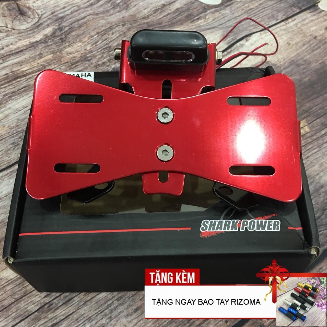 Pass treo biển số Màu ĐỎ có đèn LED gắn  xe máy  [TẶNG NGAY ĐÔI BAO TAY GÙ XÉO CÓ ĐÈN LED] A102-ĐỎ