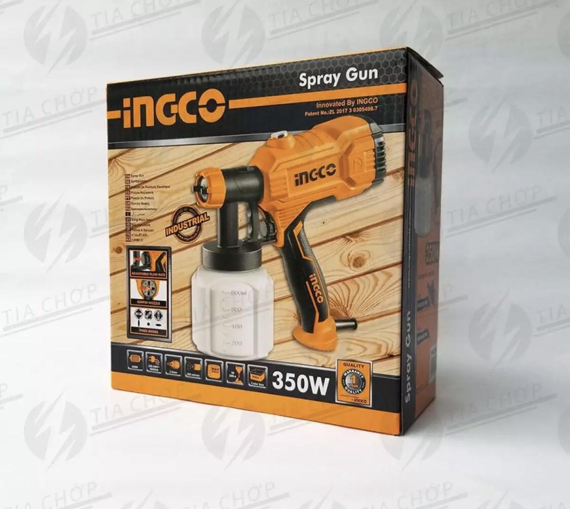 350W MÁY PHUN SƠN DÙNG ĐIỆN INGCO SPG3508