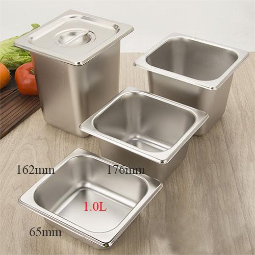 Khay inox GN 1/6 sâu 65 đựng thực phẩm