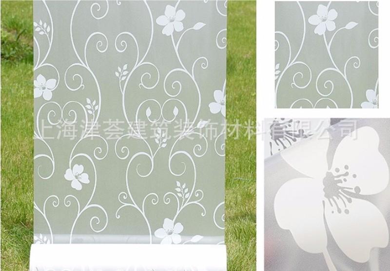 [HCM]5m giấy dán kiếng khổ 45cm hoa uốn lượn trắng