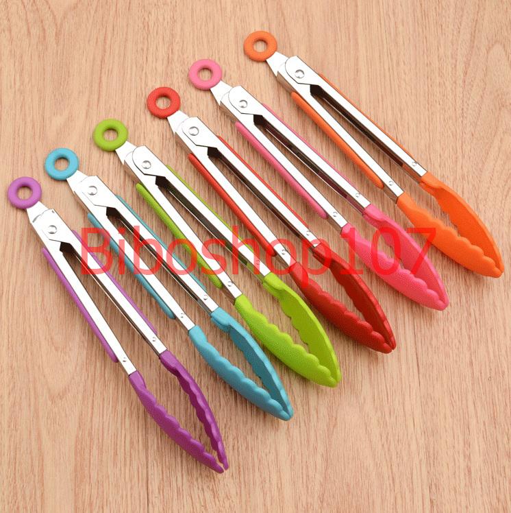 Kẹp gắp thức ăn, dụng cụ gắp thực phẩm hợp vệ sinh silicon 28cm