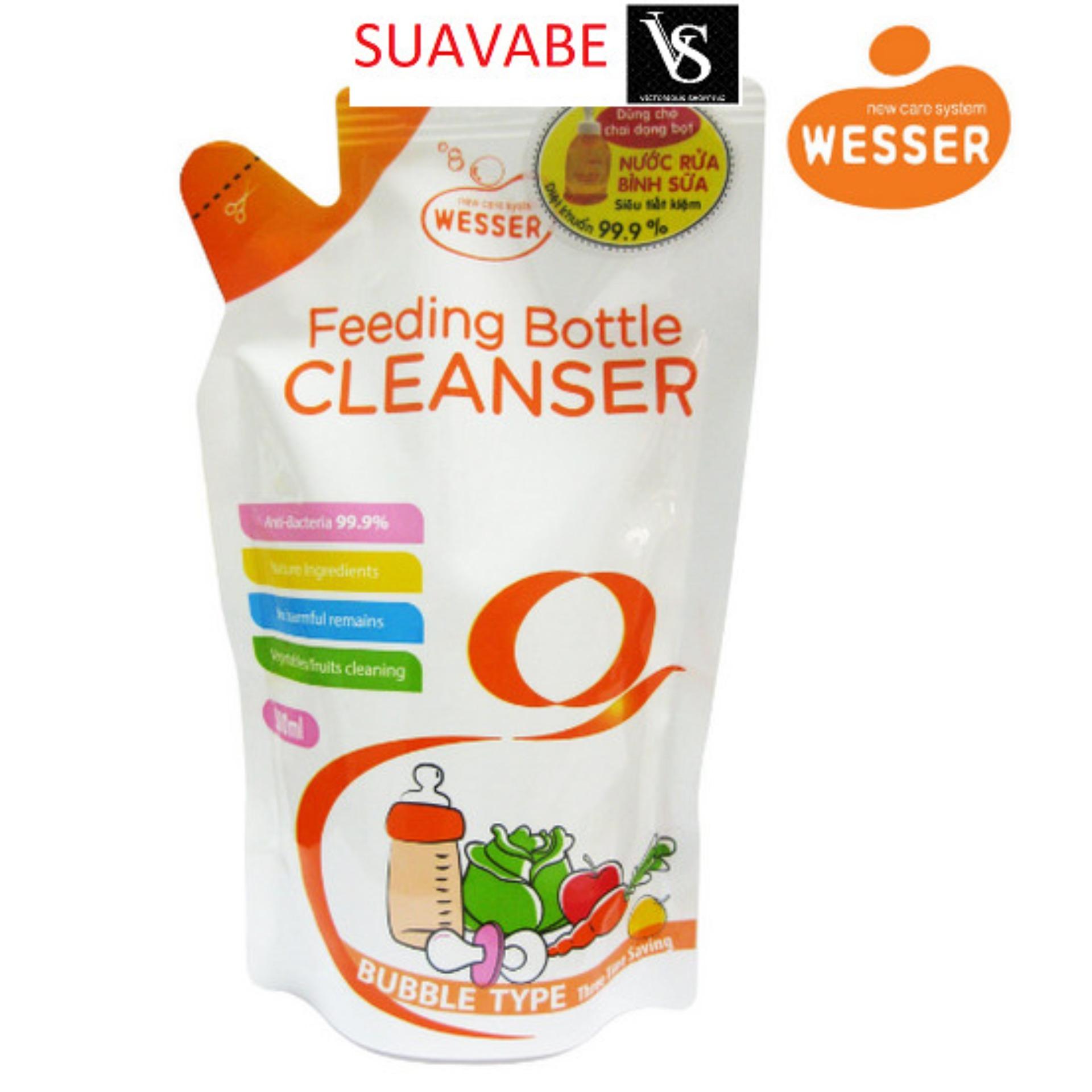 Nước rửa bình sữa Wesser dạng chai 500ml (Nhập khẩu)