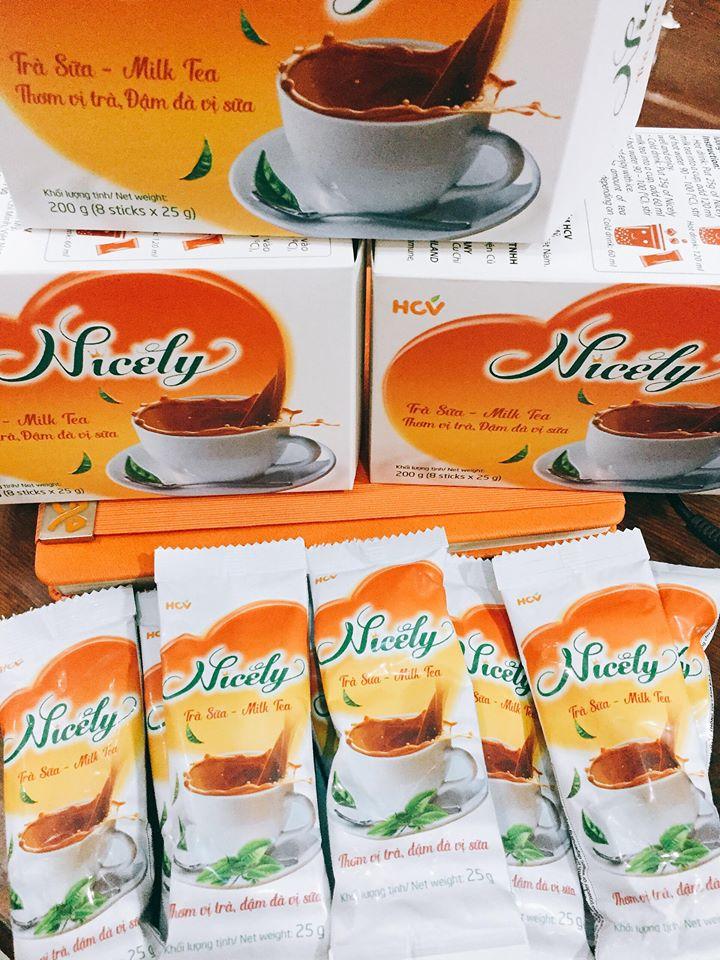 Trà sữa Nicely hộp giấy 200gr (8 gói x 25gr)