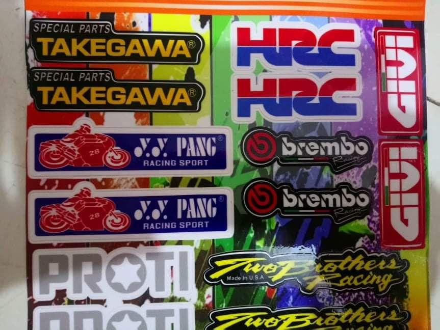 Tem tấm logo dán xe máy trọn bộ 18x25cm