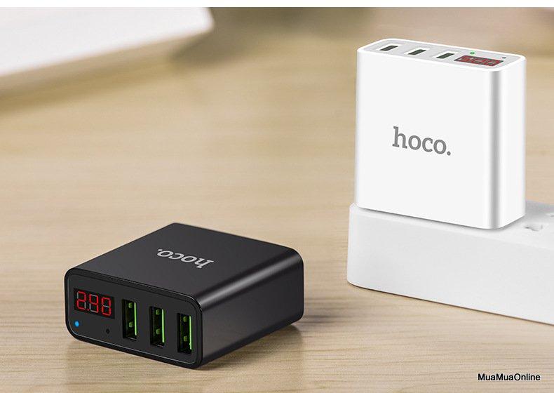 Cóc sạc hoco c15 3 cổng usb 3.0a cao cấp