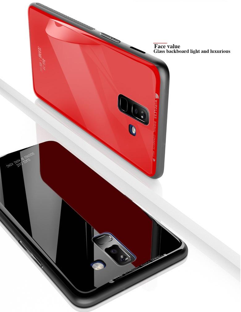 Ốp lưng kính cho Samsung Galaxy A6 Plus 2018