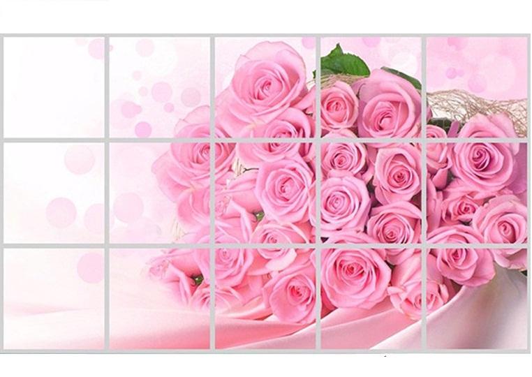 Miếng dán bếp cách nhiệt cỡ lớn HOA HỒNG