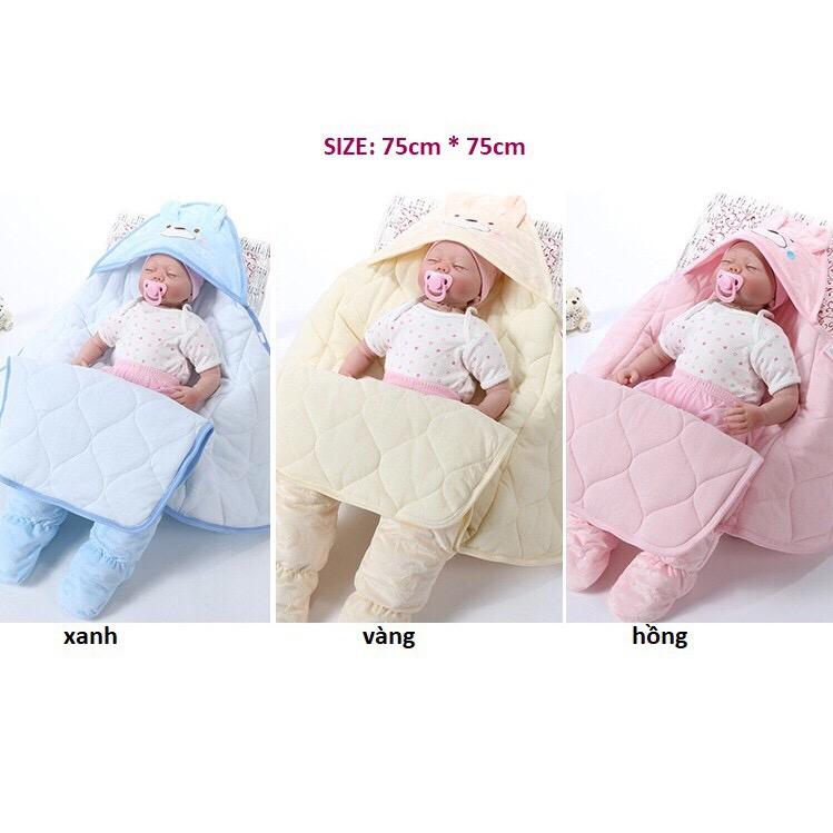Chăn Ủ Gấu Bông Cho Bé Sơ Sinh