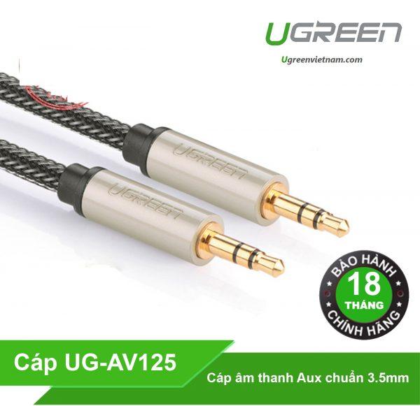 Cáp Audio 3.5mm 0.5M Ugreen 10601