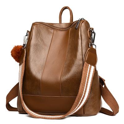 Balo nữ thời trang da PU cao cấp phong cách hàn quốc móc khoa bông dễ thương LX13