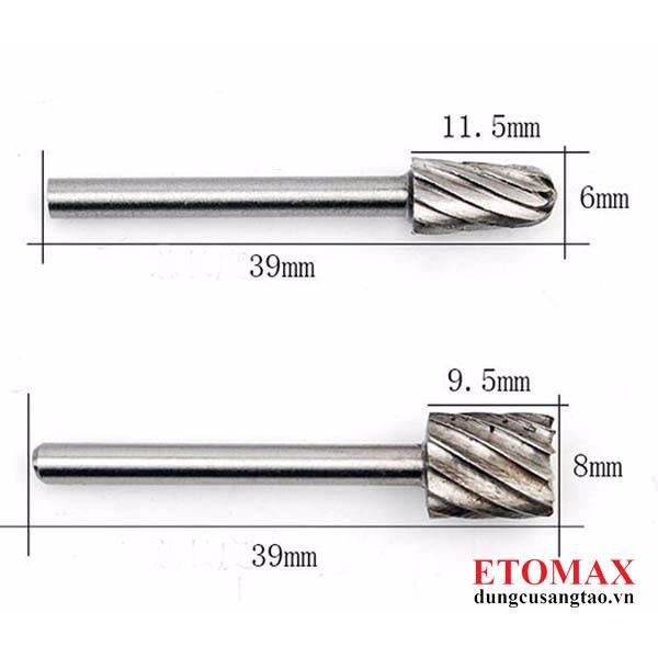 Bộ 6 mũi khắc chạm trổ