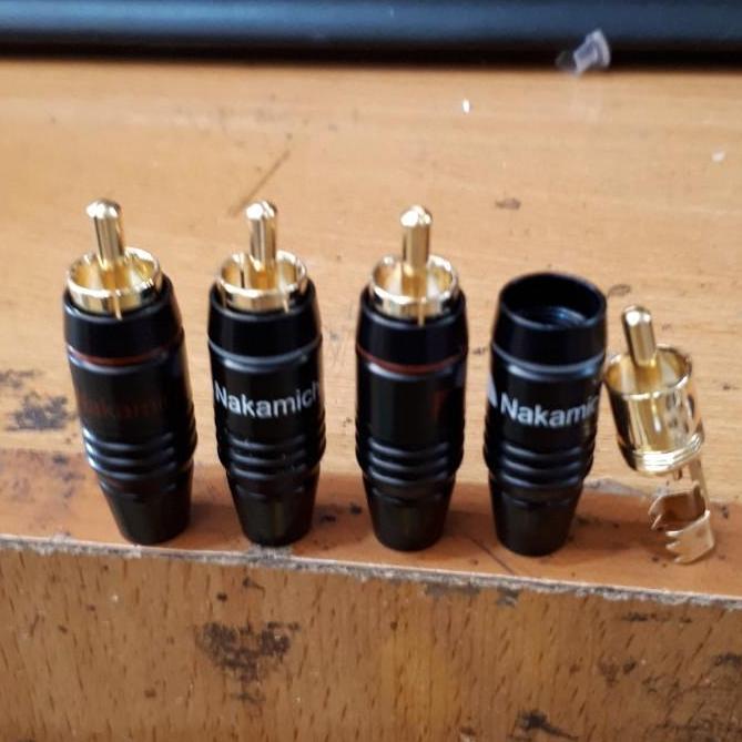 combo 4 jack AV (RCA ) loại tốt nakamichi màu vàng