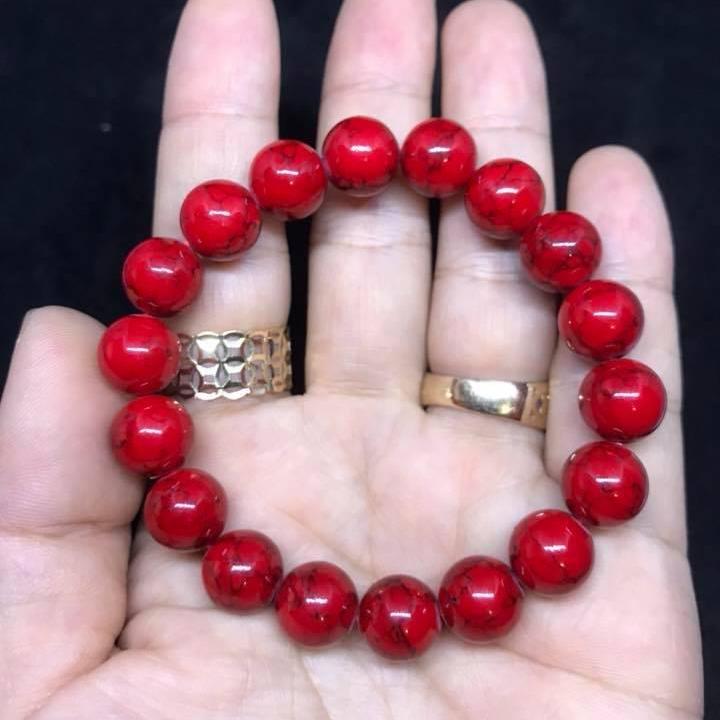 [HCM]VÒNG TAY SAN HÔ ĐỎ 10LY