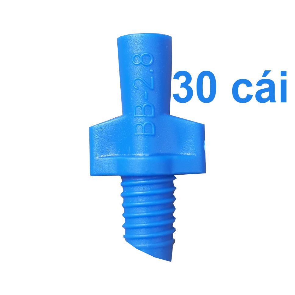 30 Béc tưới 180 độ họng phun 2.8 ly (Xanh dương)
