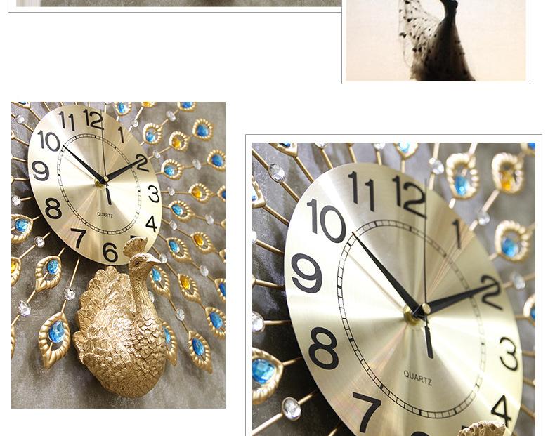ĐỒNG HỒ DECOR TREO TƯỜNG CON CÔNG