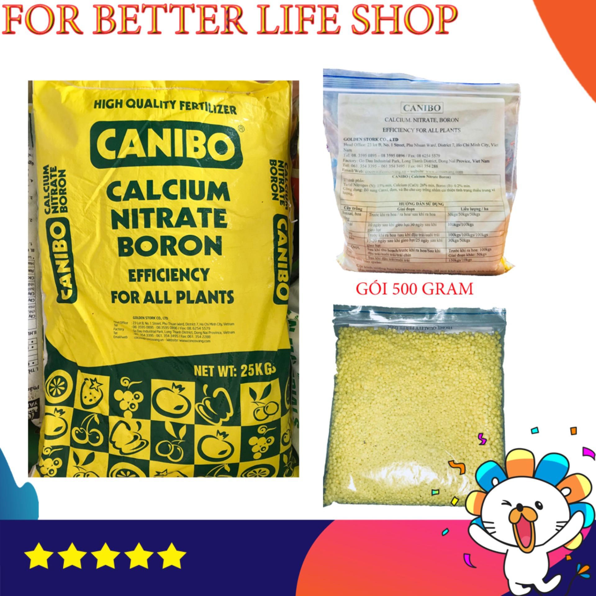 Phân bón góc CANIBO (CALCIUM, NITRAT, BORON) Gói 500gram