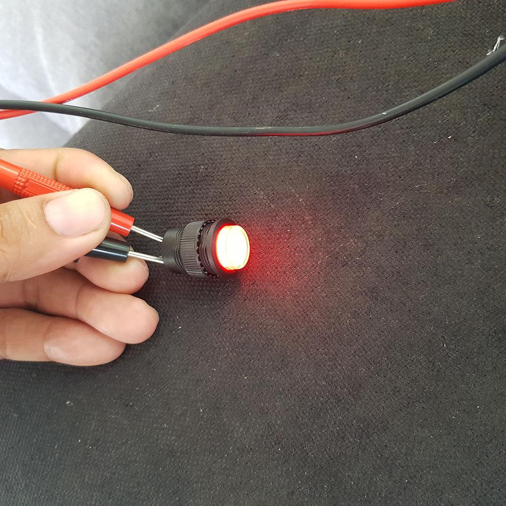 02 Nút công tắc nhựa Led màu đỏ
