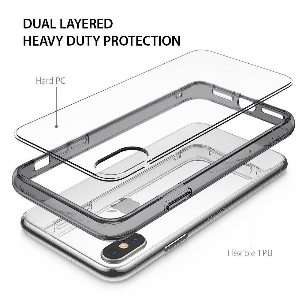 Ốp lưng iPhone Xs / X Ringke Fusion kèm bộ Kit (Nhiều Màu)
