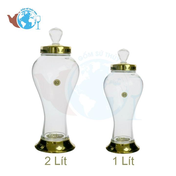[HCM]Bình ngâm sâm thủy tinh 2 lít