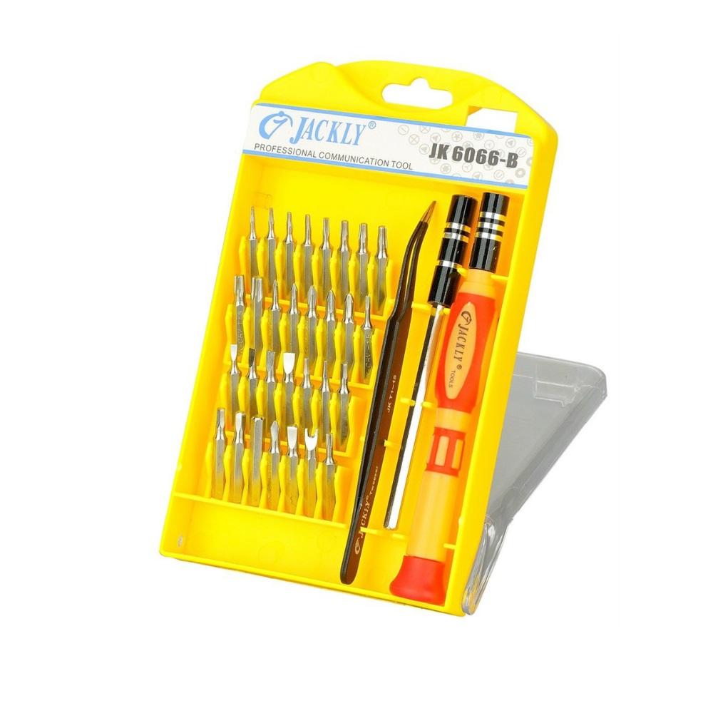 Bộ 32 món tua vít đa năng Jackly JK6066-B (Vàng)
