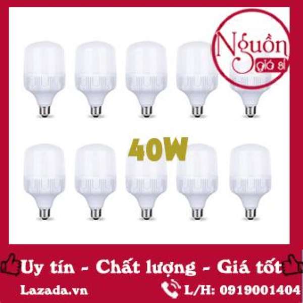 [Giá Sỉ] - Bộ 10 Bóng đèn led 40W - Siêu sáng - Siêu tiết kiệm (trắng)