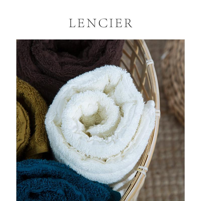 LENCIER Khăn Mặt 100% Cotton Khăn Mặt Khách Sạn Hút Nước