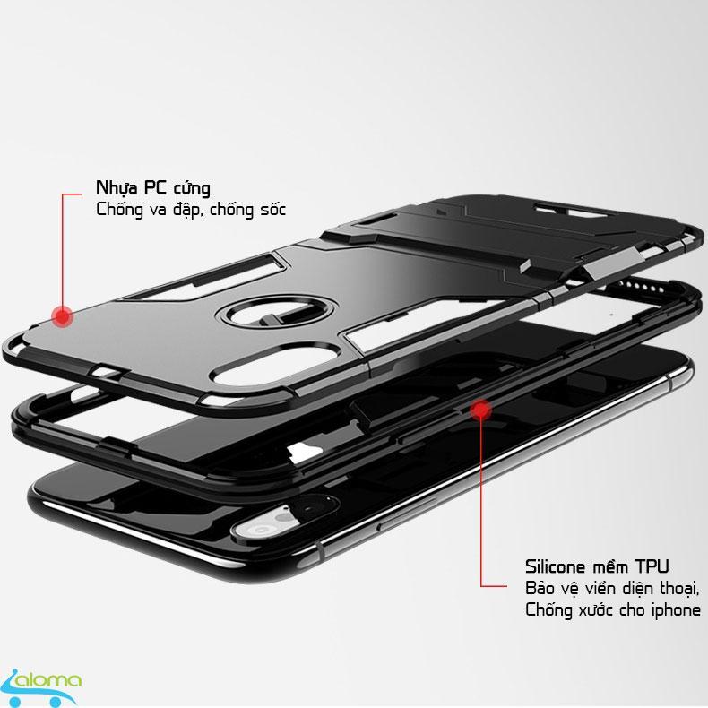 Ốp lưng cho Iphone 7 plus và 7s plus kèm giá đỡ KUMENG KM-IP88