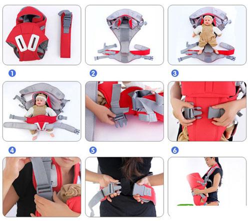 ĐAI ĐỊU EM BÉ 4 TƯ THẾ