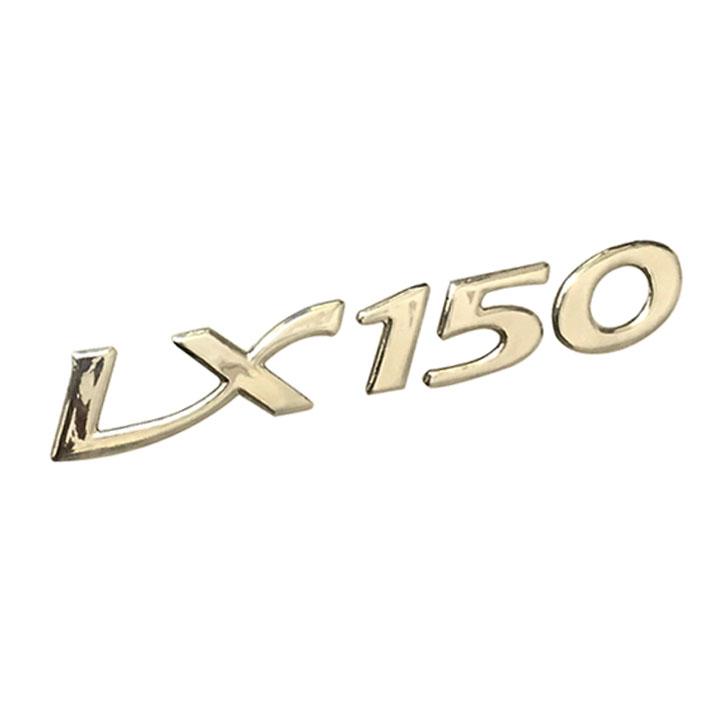 Bộ 3 tem logo nổi Vespa LX150 dán xe