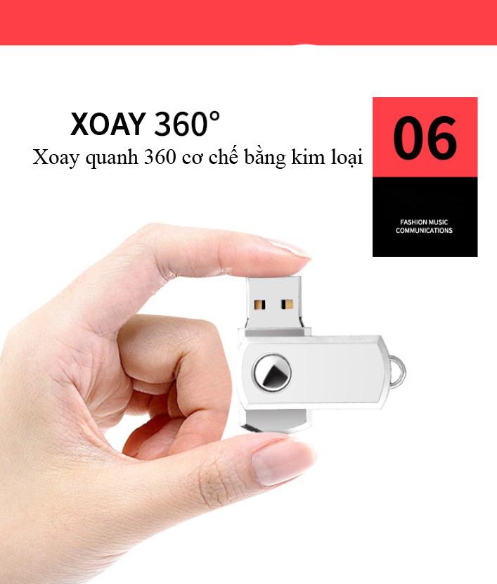 USB 8GB Logo Flash Drive USB 2.0 8G Tốc độ cao (Bạc)