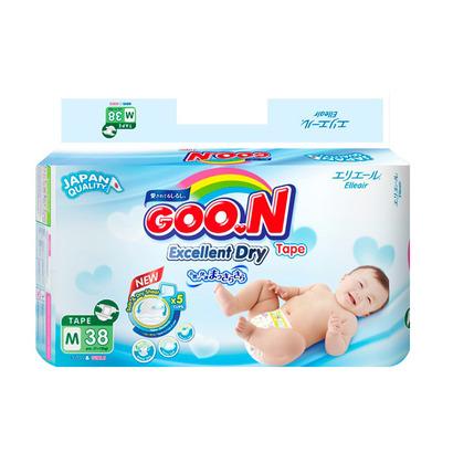 Tã giấy Goo.n Renew slim Jumbo M38 (7-12 kg)