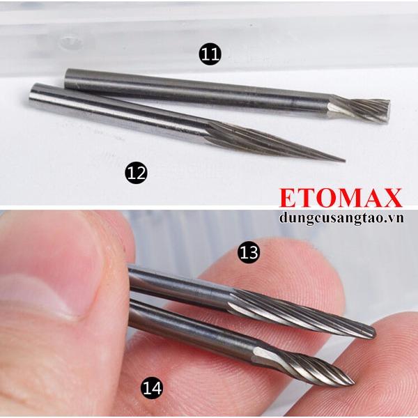  Bộ 20 mũi khắc mài vonfram cao cấp