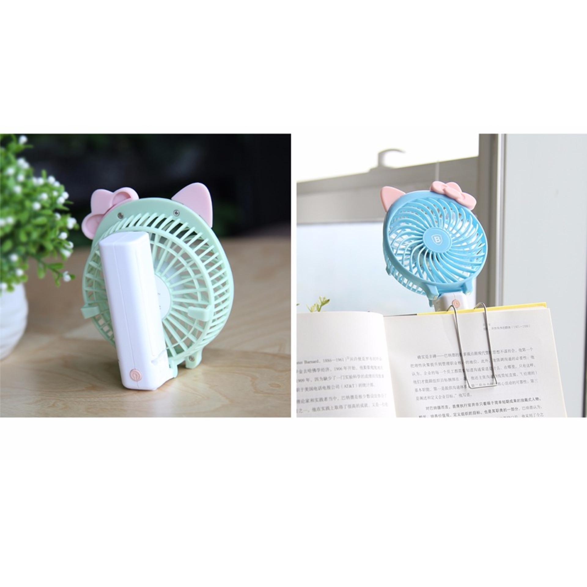 Quat cầm tay Baseus Alice mini USB 3 cấp độ