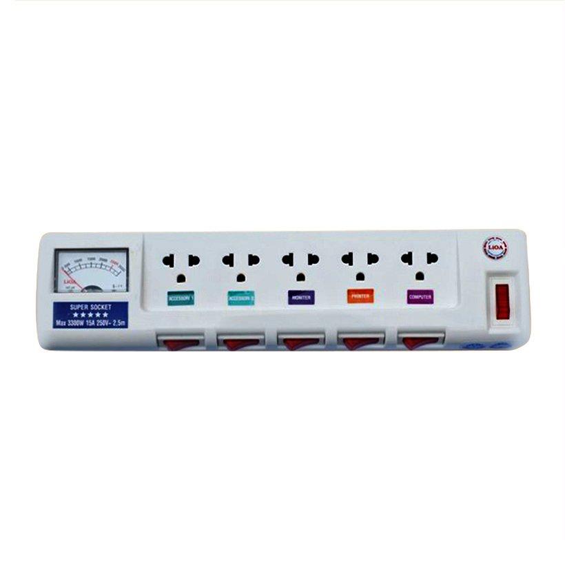 Ổ cắm điện LIOA CAO CẤP 5OFSSA2.5-3 (Trắng)