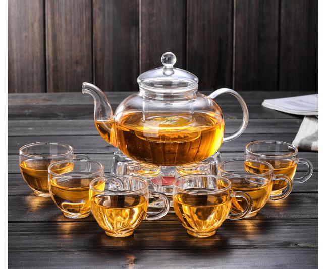 Bộ ấm chén pha trà thủy tinh Zeno SET31