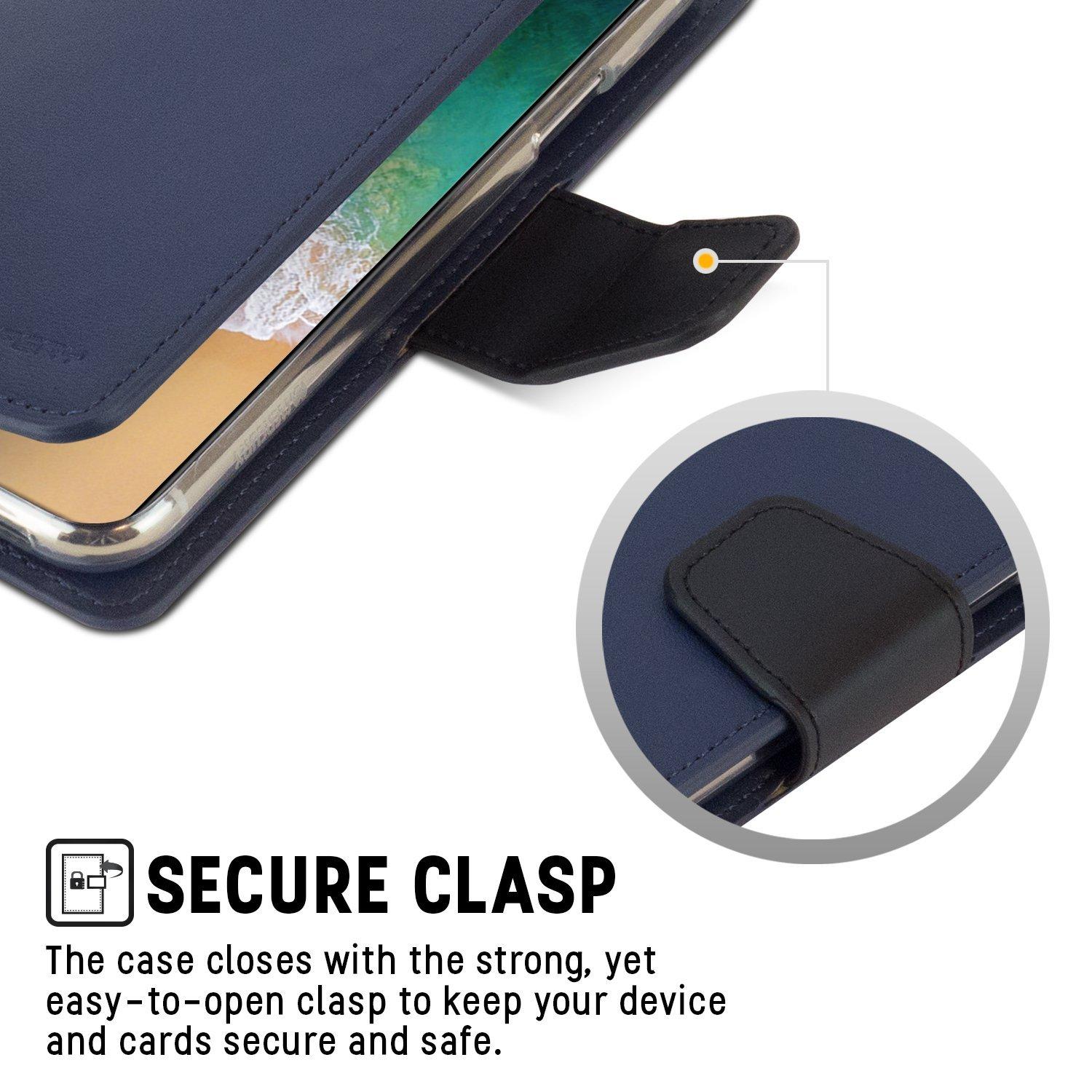 Bao da iPhone X Mercury Goospery Sonata Diary - nhập khẩu từ Hàn Quốc
