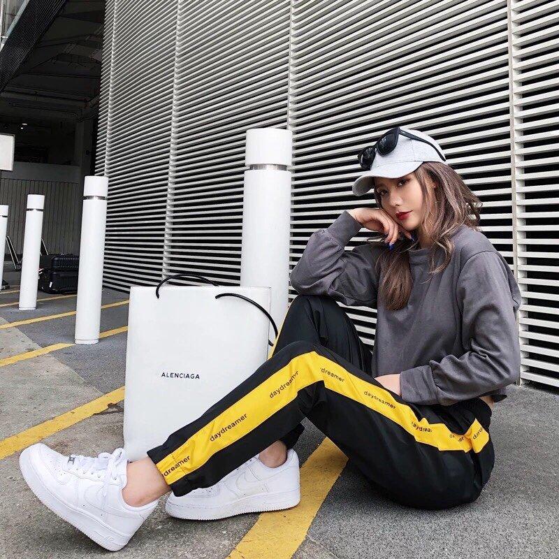 QUẦN THUN THỂ THAO JOGGER SỌC VIỀN