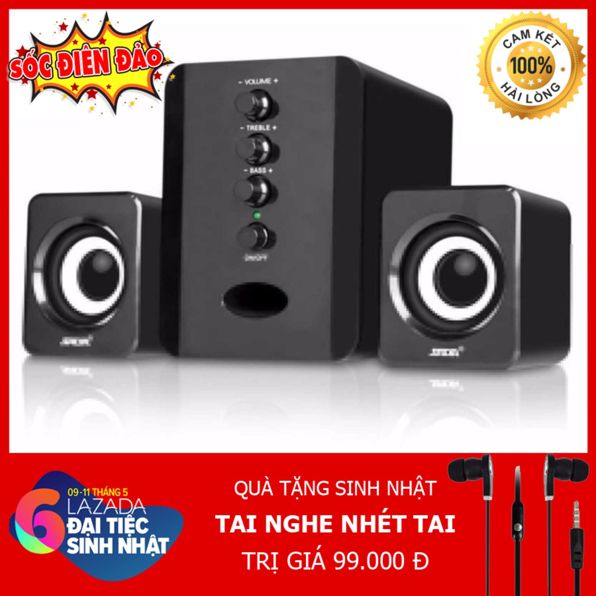 Bộ loa máy tính usb sada d-202 + tặng tai nghe cao cấp sada
