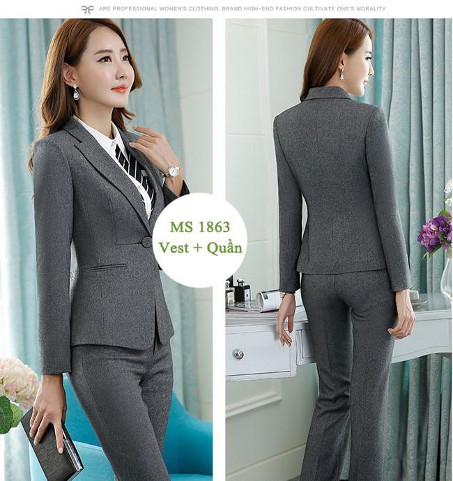 Set Quần + Vest 2 lớp Công Sở Hàn Quốc