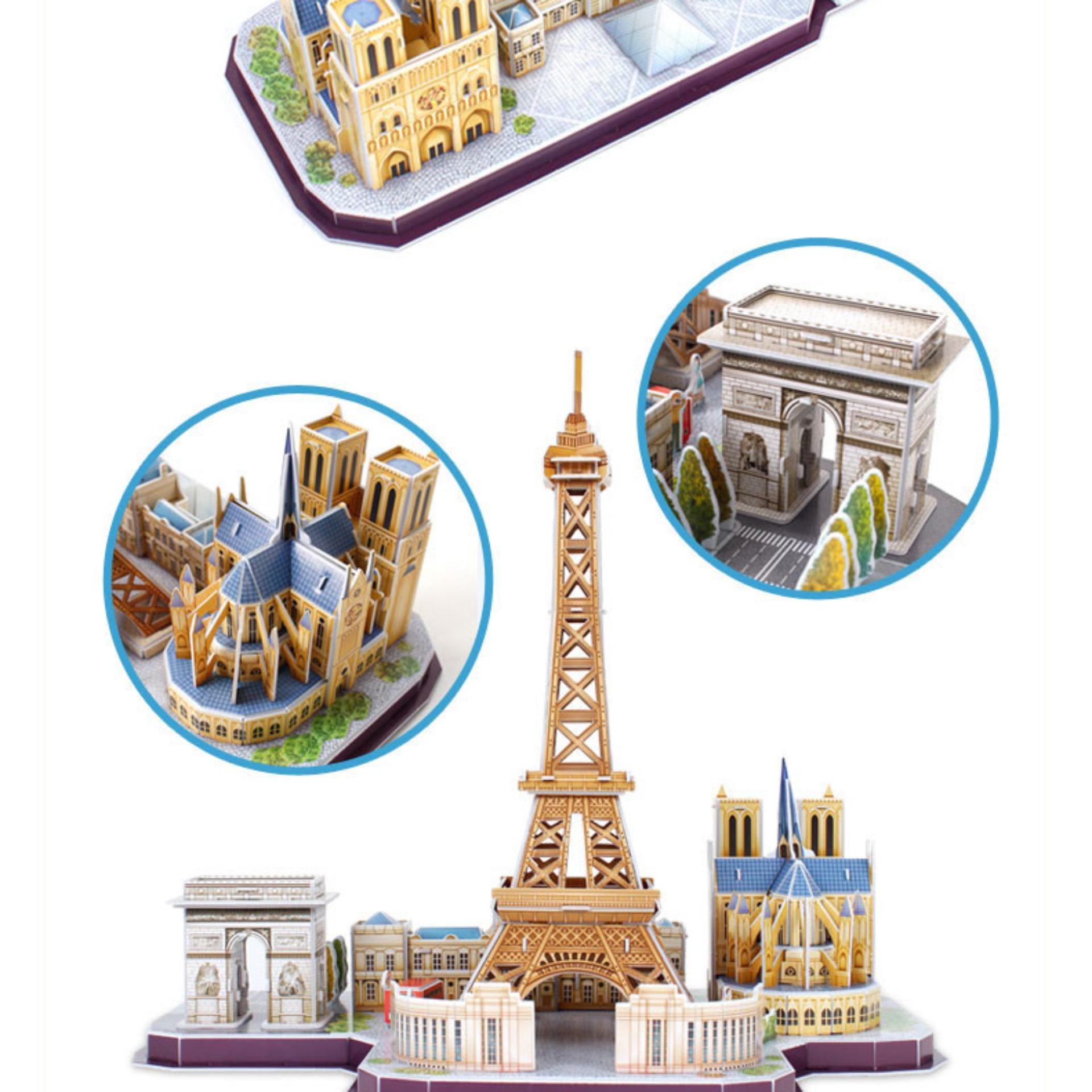 Đồ chơi mô hình lắp ráp giấy CubicFun 3D - Thành phố Paris
