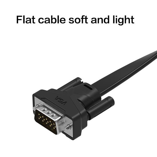 Cáp VGA dẹt Vention VAG-B05-B150 1.5m